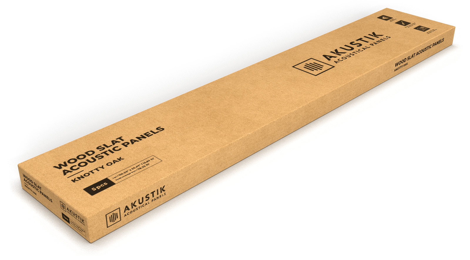 Akustik Wood Slat Acoustic Panels Packaging